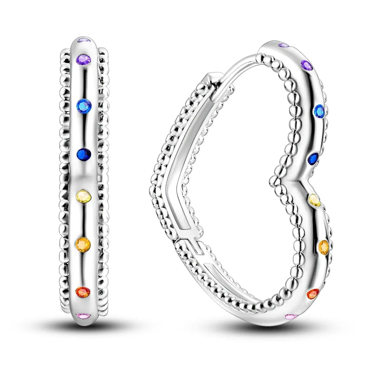 MULA 1PC Hoop Earrings Silver Plated Women Fashion Jewelry Gift For Party Anniversary