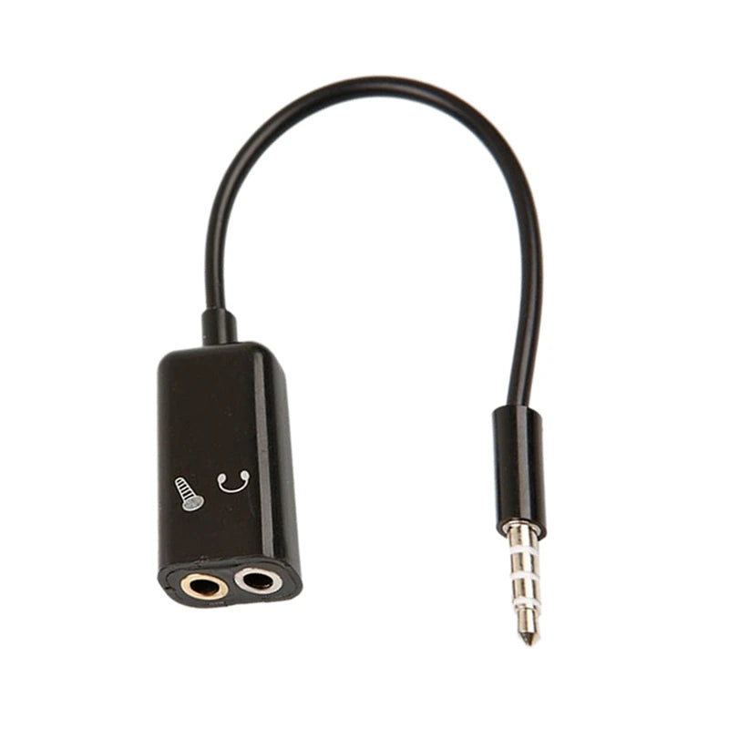 2 Pcs Accessories:1 Pcs 3.5Mm Stereo Male To RCA Mono Female Audio Adapter & 1 Pcs 3.5Mm Stereo Audio Splitter