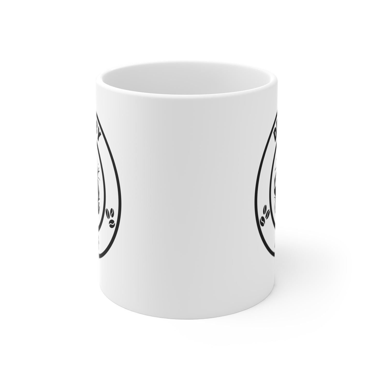 Death by Decaf Mug 11oz - Perfect for Coffee Lovers & Gift for Halloween