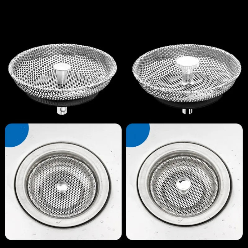 Stainless Steel Pool Bathtub Hair Catcher Stopper Sink Strainer Waste Filter Plug Floor Drain Kitchen Bathroom Accessories Tools