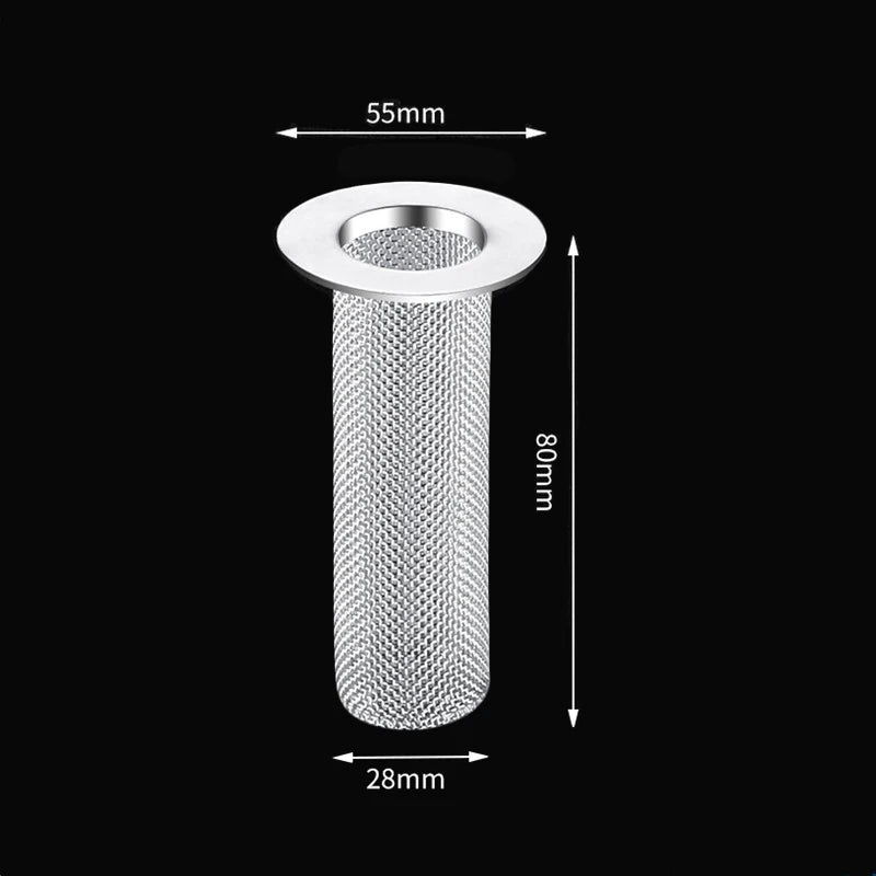 Stainless Steel Floor Drain Filter Mesh Kitchen Sink Anti-clog Filter Bathroom Hair Catcher Home Shower Strainer Drains Net