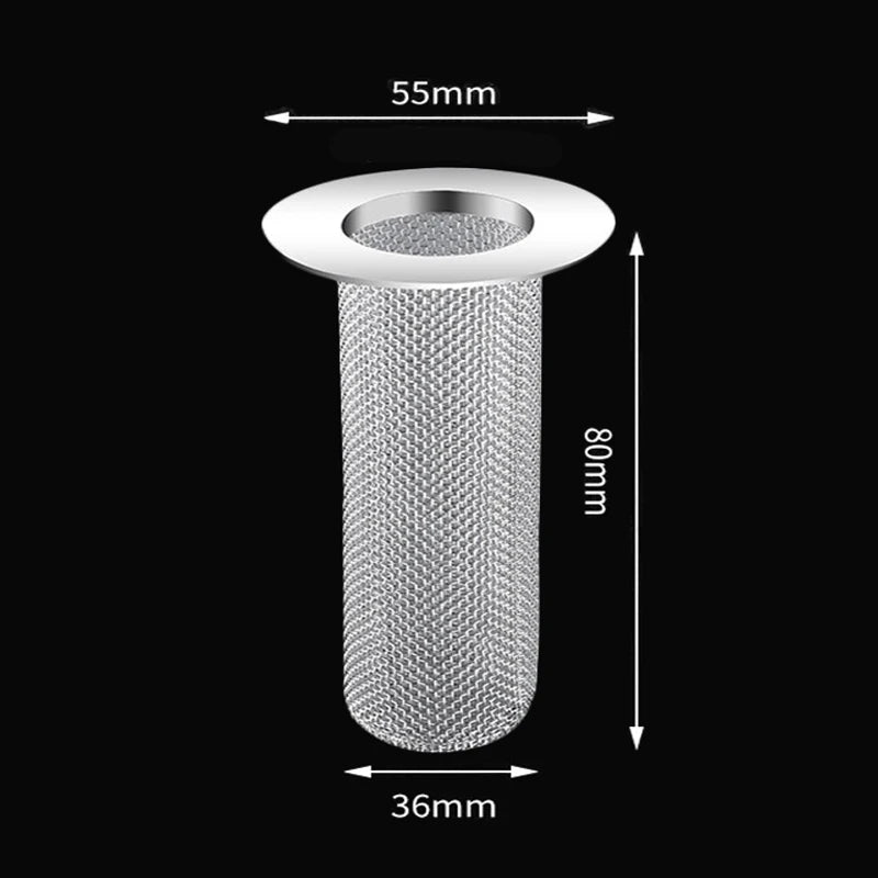 Stainless Steel Floor Drain Filter Mesh Kitchen Sink Anti-clog Filter Bathroom Hair Catcher Home Shower Strainer Drains Net