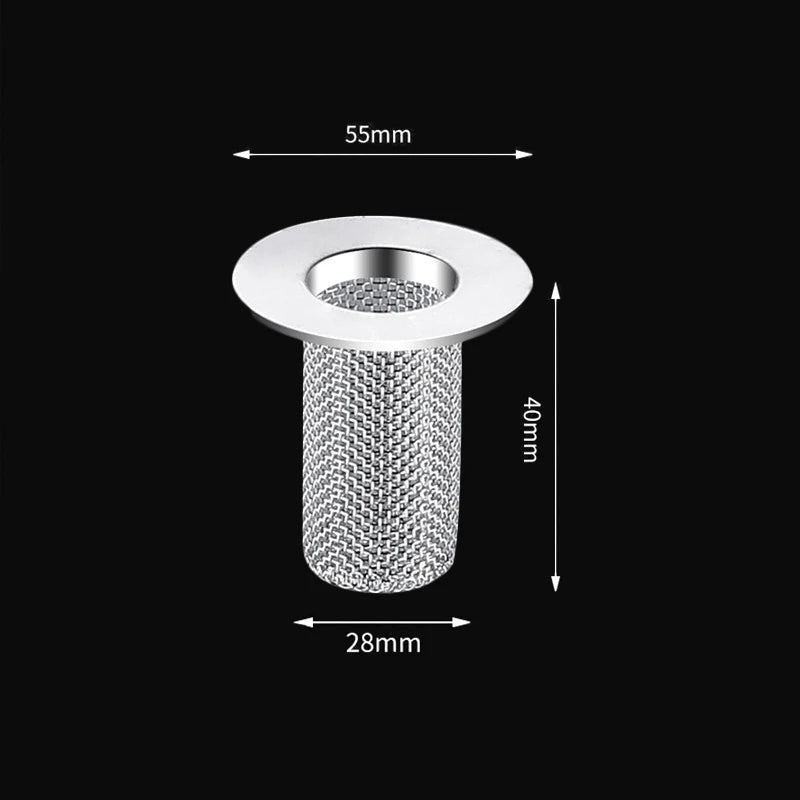 Stainless Steel Floor Drain Filter Mesh Kitchen Sink Anti-clog Filter Bathroom Hair Catcher Home Shower Strainer Drains Net